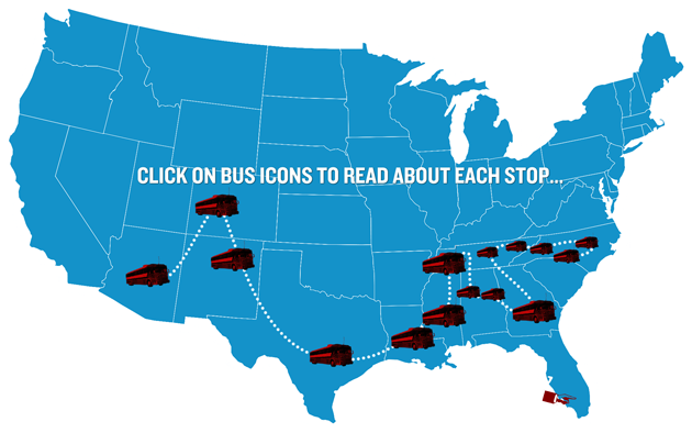 Bus Tour Map