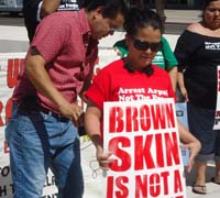 Joe Arpaio Racial-Profiling Trial Draws Protestors' Calls for Justice on Opening Day